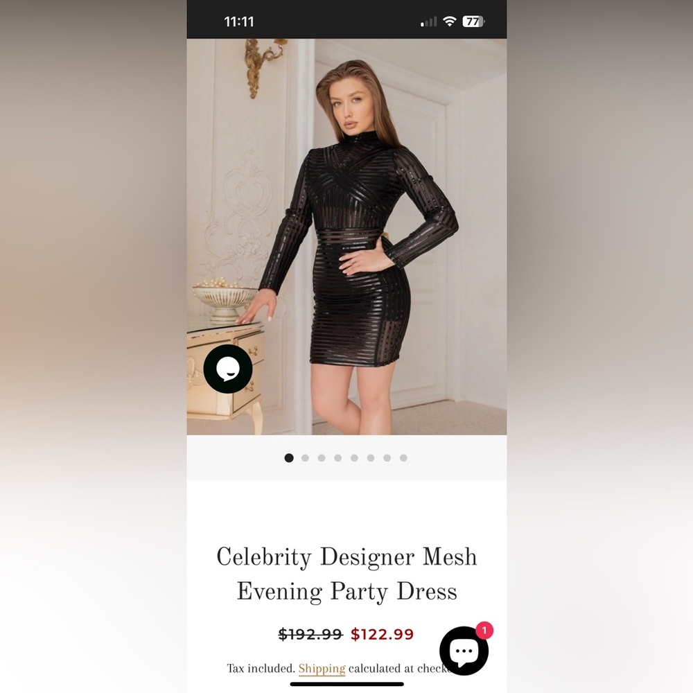 Mesh Black Dress